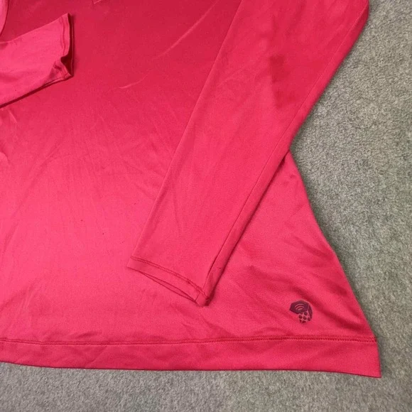 Mountain Hardware 1/4 Zip Mock Neck Pink Pullover Wicking Women's Size M Outdoor - Picture 4 of 10